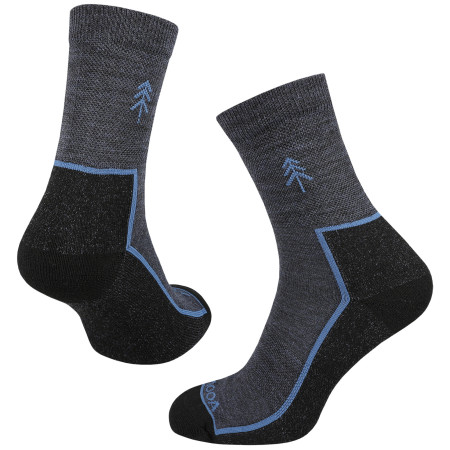 Calcetines MOOA Merino Forest azul Denim Blue