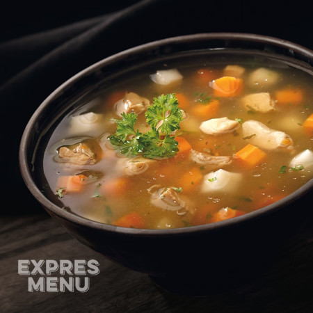 Sopa Expres menu Caldo de pollo con verduras (2 raciones)