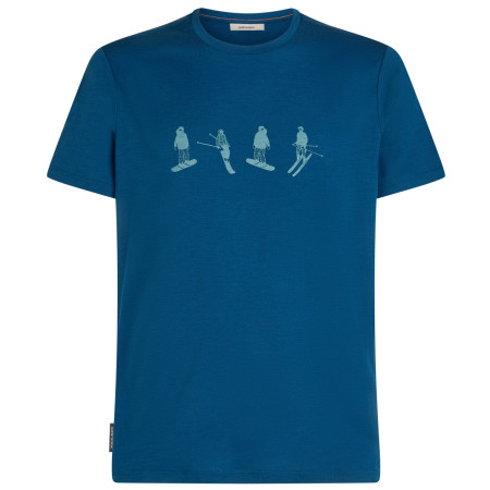 Camiseta de hombre Icebreaker Men Merino 150 Tech Lite SS Tee Snow Day azul Atlantis