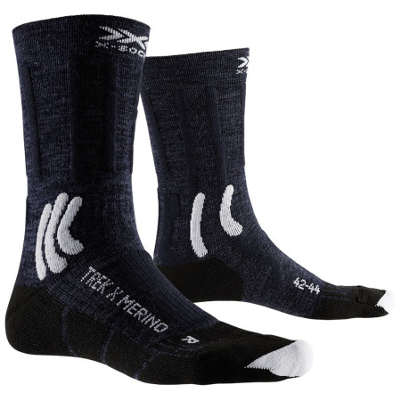 Calcetines X-Socks Trek X Merino azul oscuro MIDNIGHT BLUE/ARCTIC WHITE