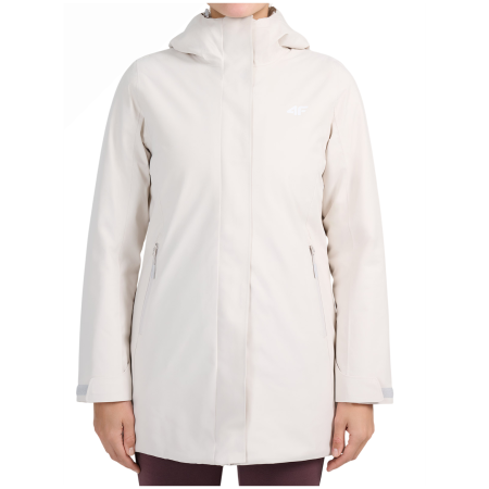 Abrigo impermeable 4F Technical Jacket F1210 gris claro Cold Light Grey