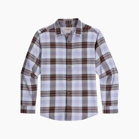 Camisa de hombre Royal Robins Lieback Organic Cotton Flannel L/S azul/rojo Shasta Blue Oak Pld