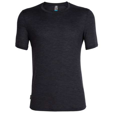 Camiseta funcional de hombre Icebreaker Mens Sphere SS Crewe negro BlackHthr