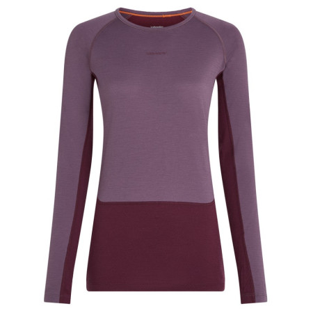 Camiseta funcional de mujer Icebreaker W Mer 200 ZoneKnit LS Crewe violeta Dkber/Greplu/Cb