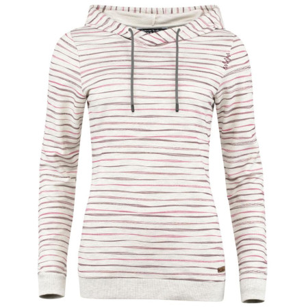 Sudadera de mujer Chillaz Lugano Stripes Wave gris claro Creme