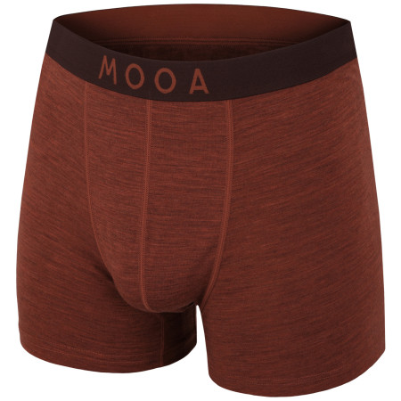 Calzoncillos bóxer para hombre MOOA MerinoSilk 4in naranja cinnamon melange