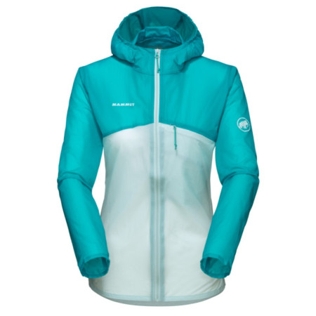 Chaqueta de mujer Mammut Convey WB Hooded Jacket Women azul claro DarkCeramicDarkFrosty