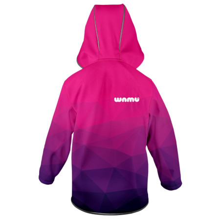 Chaqueta softshell para niños WAMU Mozaika purple