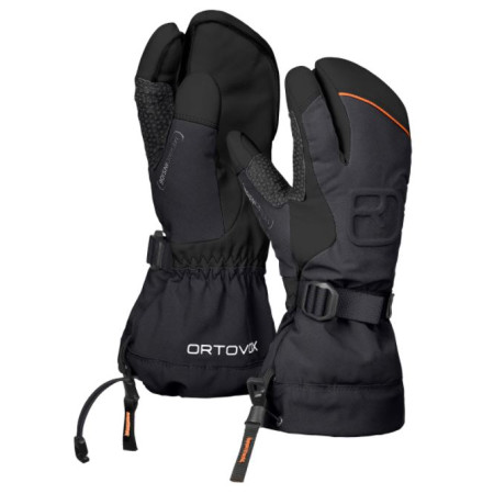 Guantes de esquí para hombre Ortovox Freeride 3 Finger Glove negro BlackRaven