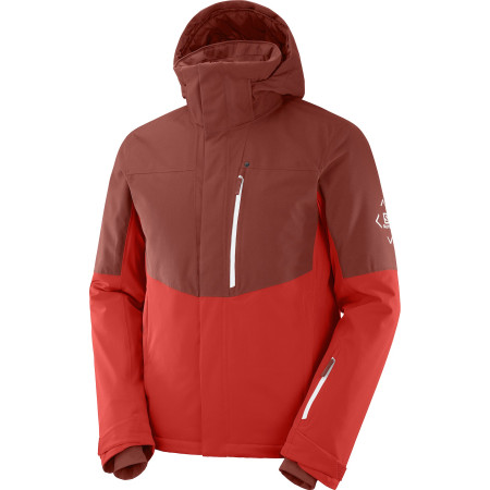 Chaqueta de hombre Salomon Speed Jacket M rojo GojiBerry/MadderBrown/White