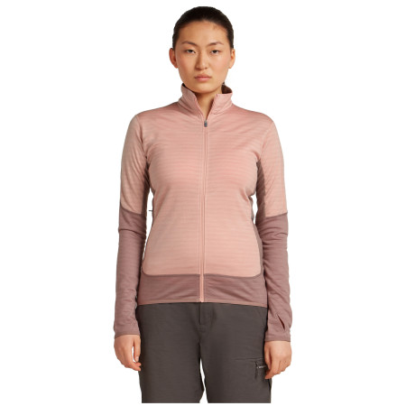 Sudadera funcional de mujer Icebreaker Women Merino Blend 300 RealFleece™ Descender LS Zip