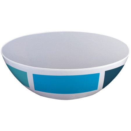 Ensaladera Brunner Aquarius Salad bowl azul/blanco