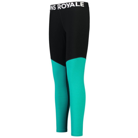 Mallas de mujer Mons Royale Cascade Merino Flex 200 Legging negro/azul Marina/Black