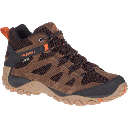 Calzado de hombre Merrell Alverstone Mid Gtx marrón oscuro Earth