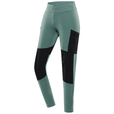 Pantalones de mujer Alpine Pro Renza verde MYRTLE
