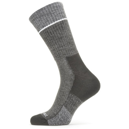 Calcetines SealSkinz Solo QuickDry Mid Length Socks negro/gris Black/Grey