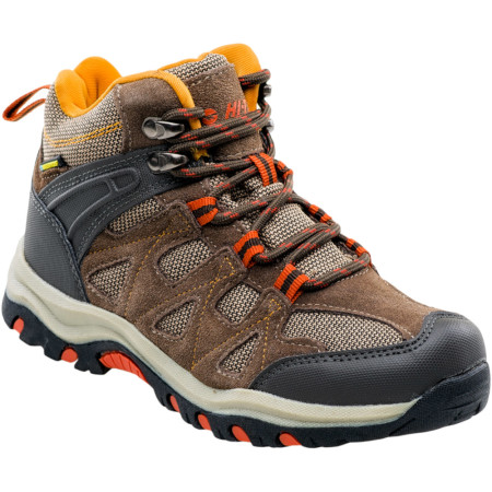 Calzado para niños Hi-Tec Kaori Mid WP Jr marrón Brown/DarkBrown/Orange