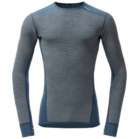 Camiseta funcional de hombre Devold Reverso Merino Shirt Man azul Griffin