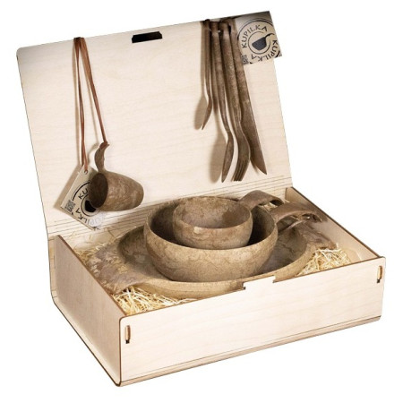 Juego expuesto Kupilka Premium marrón Brown