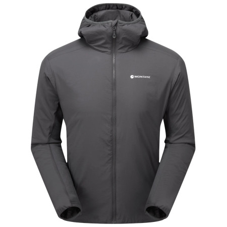 Chaqueta de invierno para hombre Montane Sirocco Hoodie gris MIDNIGHT GREY