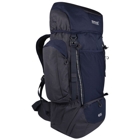 Mochila de senderismo Regatta Highton 65L azul/negro Navy/Ebony