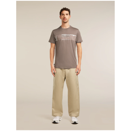 Camiseta funcional de hombre Icebreaker Men Merino 150 Tech Lite SS Tee Elevation Line