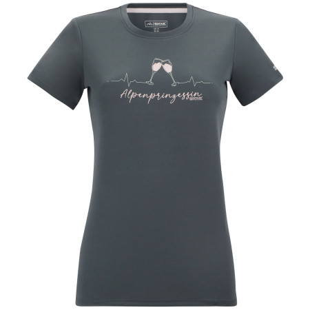 Camiseta de mujer Regatta Women’s Fingal Slogan gris Dark Storm