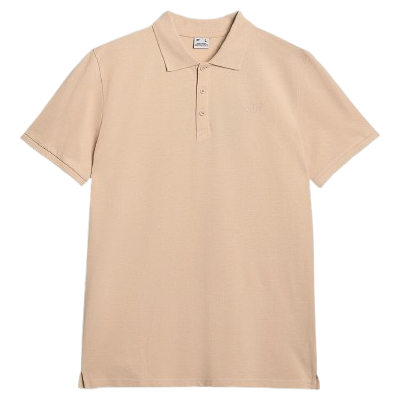 Camiseta de hombre 4F Polo Shirt M555 beige BEIGE