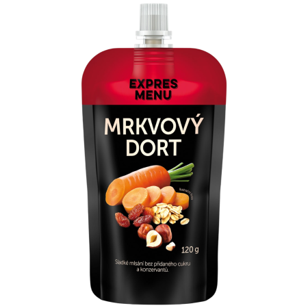 Comida de viaje Expres menu Pastel de zanahoria