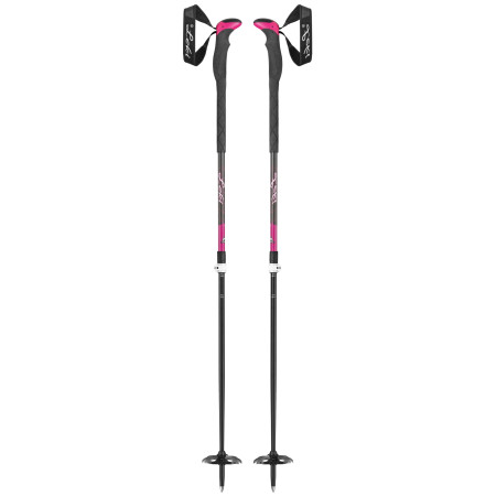 Bastones de senderismo para mujer Leki Aergonlite 2 Lady negro/rosa DarkanthraciteBerryWhite