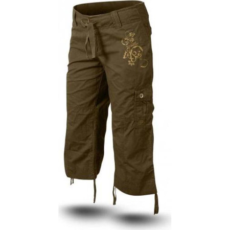 Pantalones de tres cuartos para mujer Trimm Sharon khaki MiddleBrown