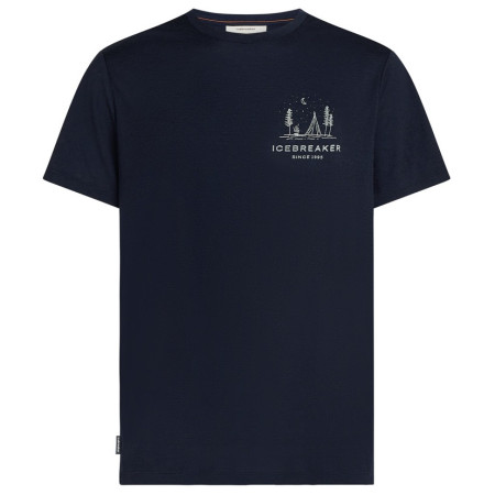 Camiseta de hombre Icebreaker Men Merino 150 Tech Lite SS Tee Peaceful Pass azul oscuro Midnight Navy