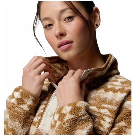 Sudadera de mujer Columbia Helvetia™ II Printed Cropped Half Snap