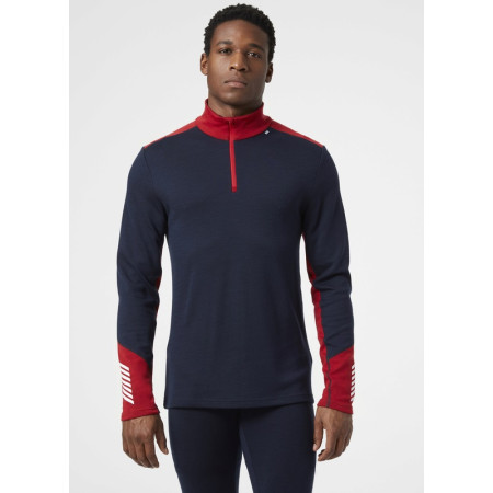 Camiseta funcional de hombre Helly Hansen Lifa Merino Midweight 1/2 Zip