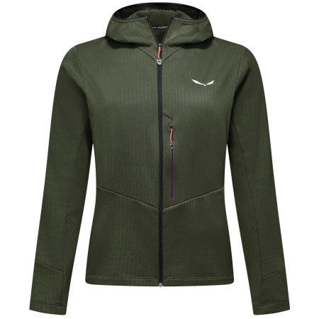 Sudadera funcional de mujer Salewa Pedroc Pl 3 Hd Jacket W verde dark olive