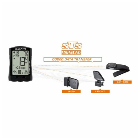 Ciclocomputador Sigma BC 23.16 STS/CAD bezdrátový