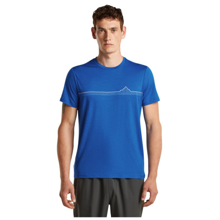 Camiseta de hombre Icebreaker Men Merino 150 Tech Lite SS Tee Range Stripes