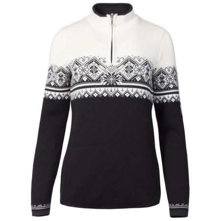 Jersey de mujer Dale of Norway Moritz Fem Sweater negro/blanco Black White Darkcharcoal