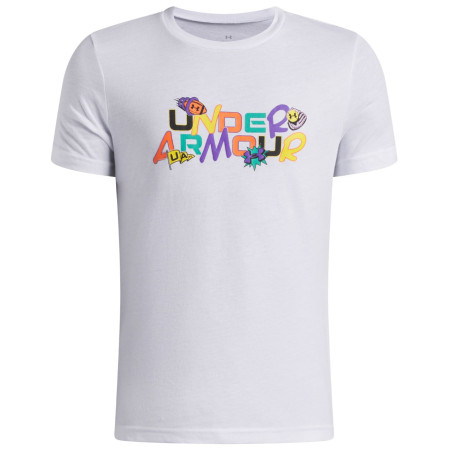 Camiseta funcional para niños Under Armour UA B Patch Pack Wm SS White blanco/negro White / / Black