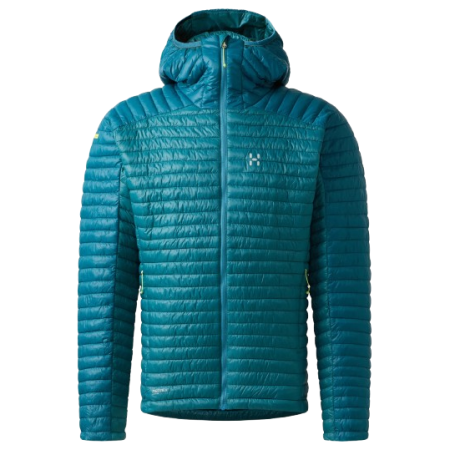 Chaqueta de hombre Haglöfs L.I.M Mimic Hood II azul claro Mountain Teal/Deep Teal