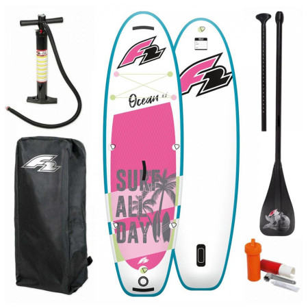 Tabla de surf de pala F2 OCEAN GIRL 9'2'' PINK