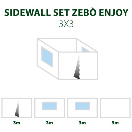 Pared lateral Brunner Sidewall Set Enjoy/Pro 3x3