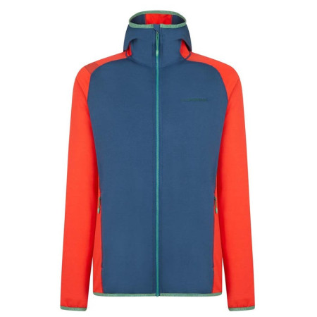 Sudadera de hombre La Sportiva Gemini Hoody M azul/rojo Opal/Poppy