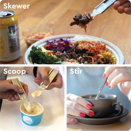 Cubierto GoSun Flatware cubierto plegable de viaje