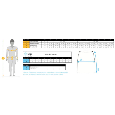 Falda de invierno para mujer Kilpi Tany-W (2023)