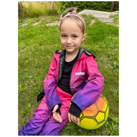 Pantalones softshell para niños WAMU Mozaika purple