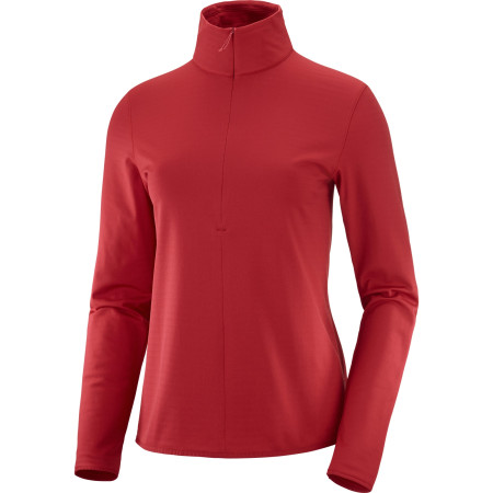 Sudadera de mujer Salomon Essential Lightwarm W rojo RedChili