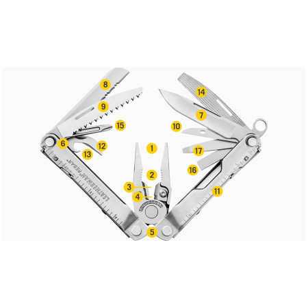 Multiherramienta Leatherman Rebar negro