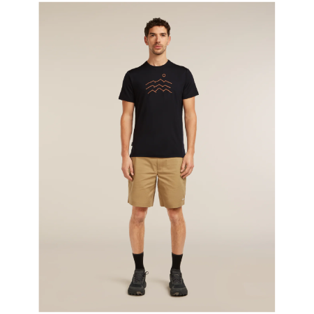 Camiseta funcional de hombre Icebreaker Merino Blend 125 Cool-Lite™ Sphere SS Tee Across the Peaks