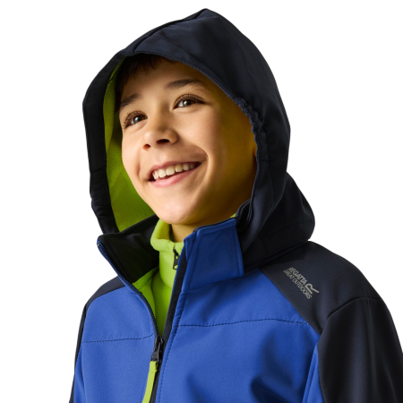 Chaqueta softshell para niños Regatta Haydenbury Navy/Olympian Blue